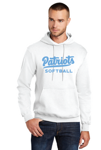 Core Fleece Pullover Hooded Sweatshirt / White / First Colonial High School Softball