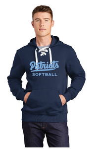 Lace Up Pullover Hooded Sweatshirt / Navy / First Colonial High School Softball