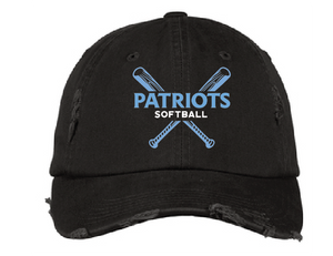 Distressed Trucker Hat / Black / First Colonial High School Softball