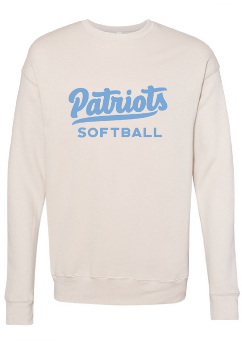 Sponge Fleece Drop Shoulder Crewneck Sweatshirt / Heather Dust / First Colonial High School Softball