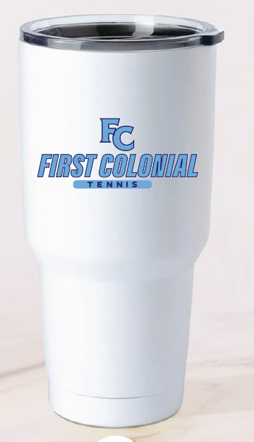 32 oz Stainless Steel Tumbler / First Colonial High School Tennis