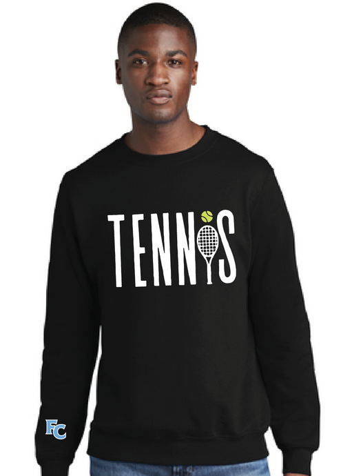 Core Fleece Crewneck Sweatshirt / Black / First Colonial High School Tennis