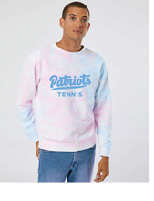 Midweight Tie-Dyed Sweatshirt / Tie Dye Cotton Candy / First Colonial High School Tennis