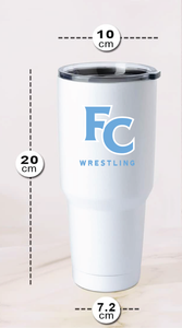 30oz Tumbler / White / First Colonial High School Wrestling