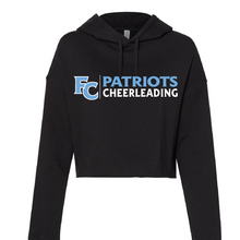 Women’s Lightweight Crop Hooded Sweatshirt / Black / First Colonial High School Cheerleading