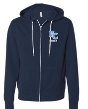 Lightweight Full-Zip Hooded Sweatshirt / Navy / First Colonial High School Cheerleading