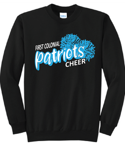 Core Fleece Crewneck Sweatshirt / Black / First Colonial High School Cheerleading