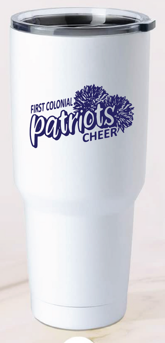 30 oz Stainless Steel Tumbler / First Colonial High School Cheerleading