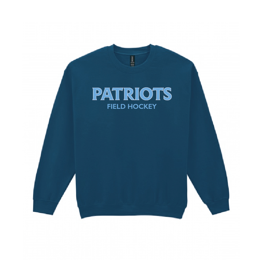 Softstyle Crewneck Sweatshirt / Navy / First Colonial High School Field Hockey