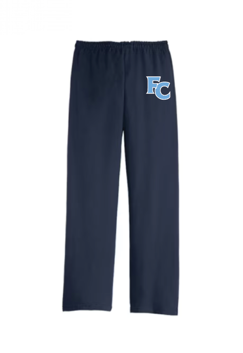 Heavy Blend Open Bottom Sweatpants / Navy / First Colonial High School