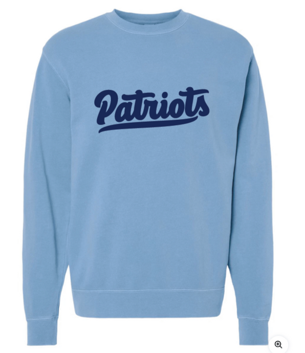 Midweight Pigment-Dyed Crewneck Sweatshirt / Pigment Light Blue / First Colonial Field Hockey