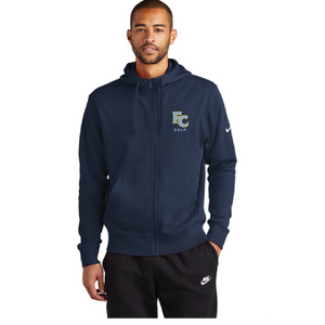 Nike Club Fleece Sleeve Swoosh Full-Zip Hoodie / Midnight Navy / First Colonial High School Golf