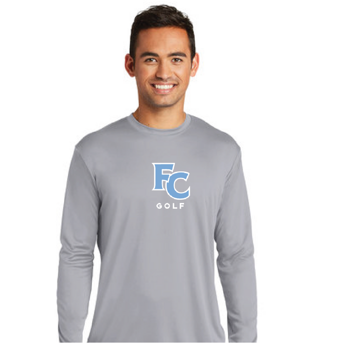 Long Sleeve Performance Tee / Silver / First Colonial High School Golf