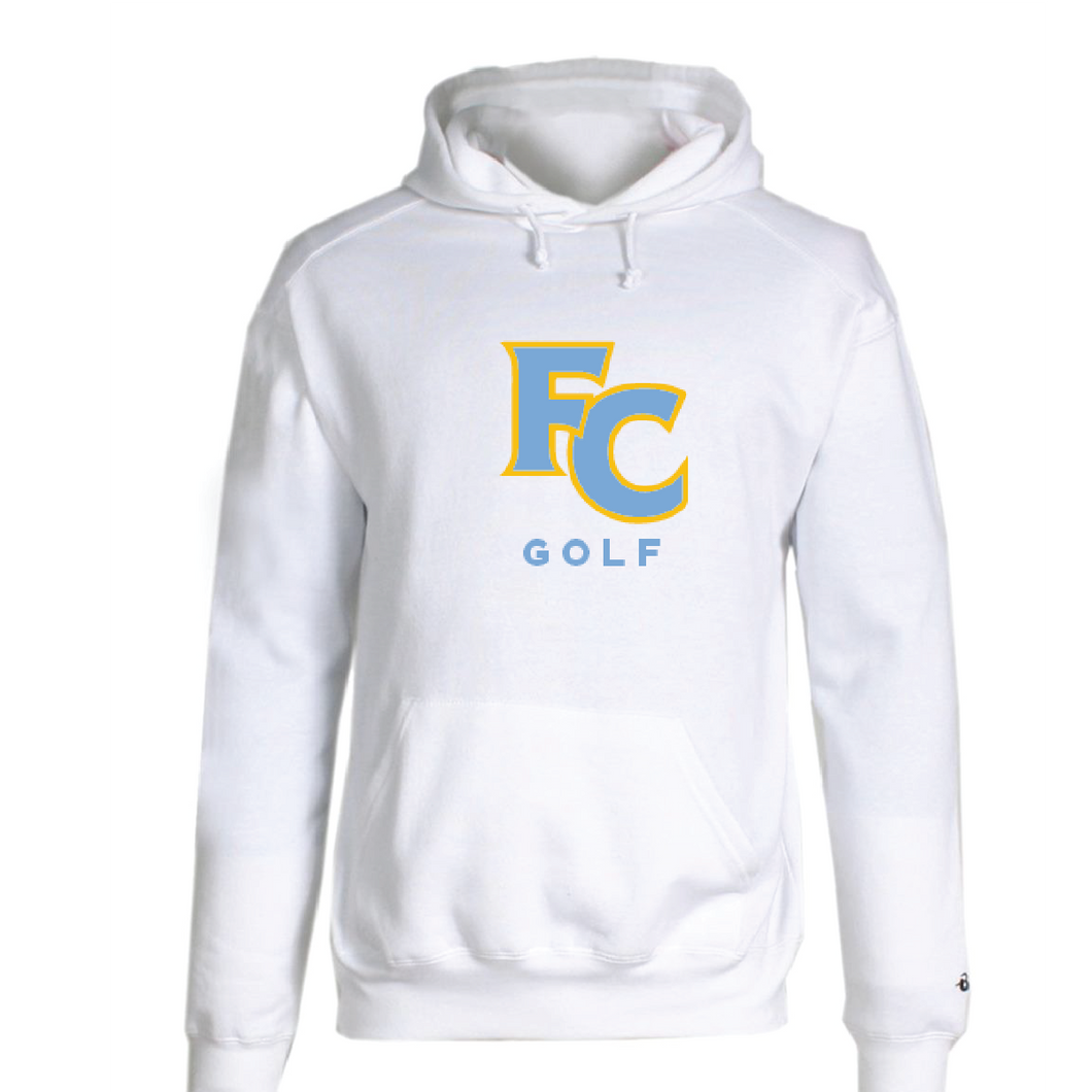Core Fleece Pullover Hooded Sweatshirt / White / First Colonial High School Golf