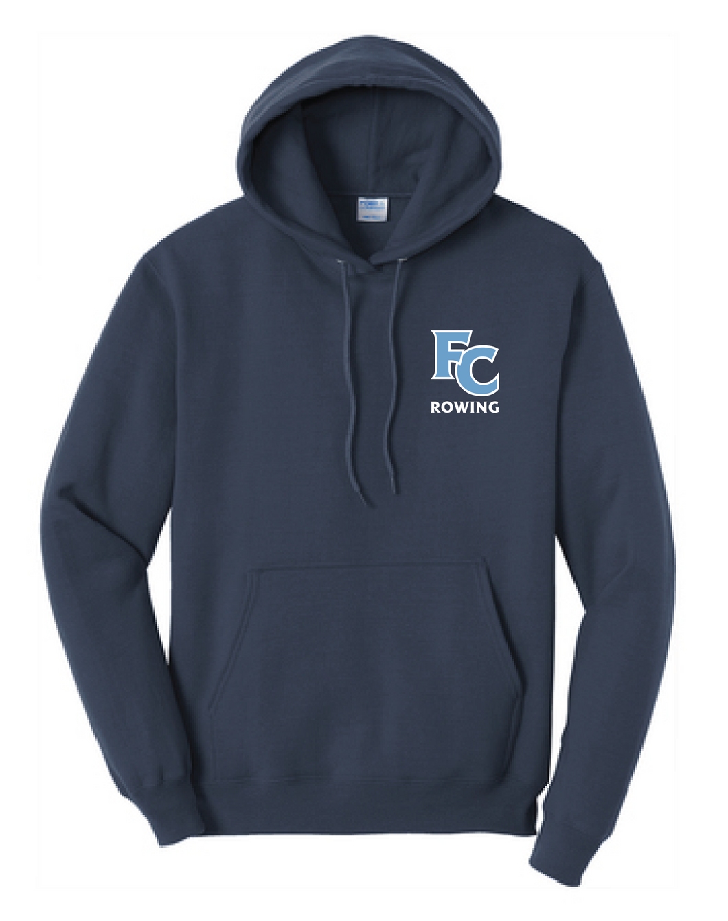 Fleece Pullover Hooded Sweatshirt / Navy / First Colonial Rowing