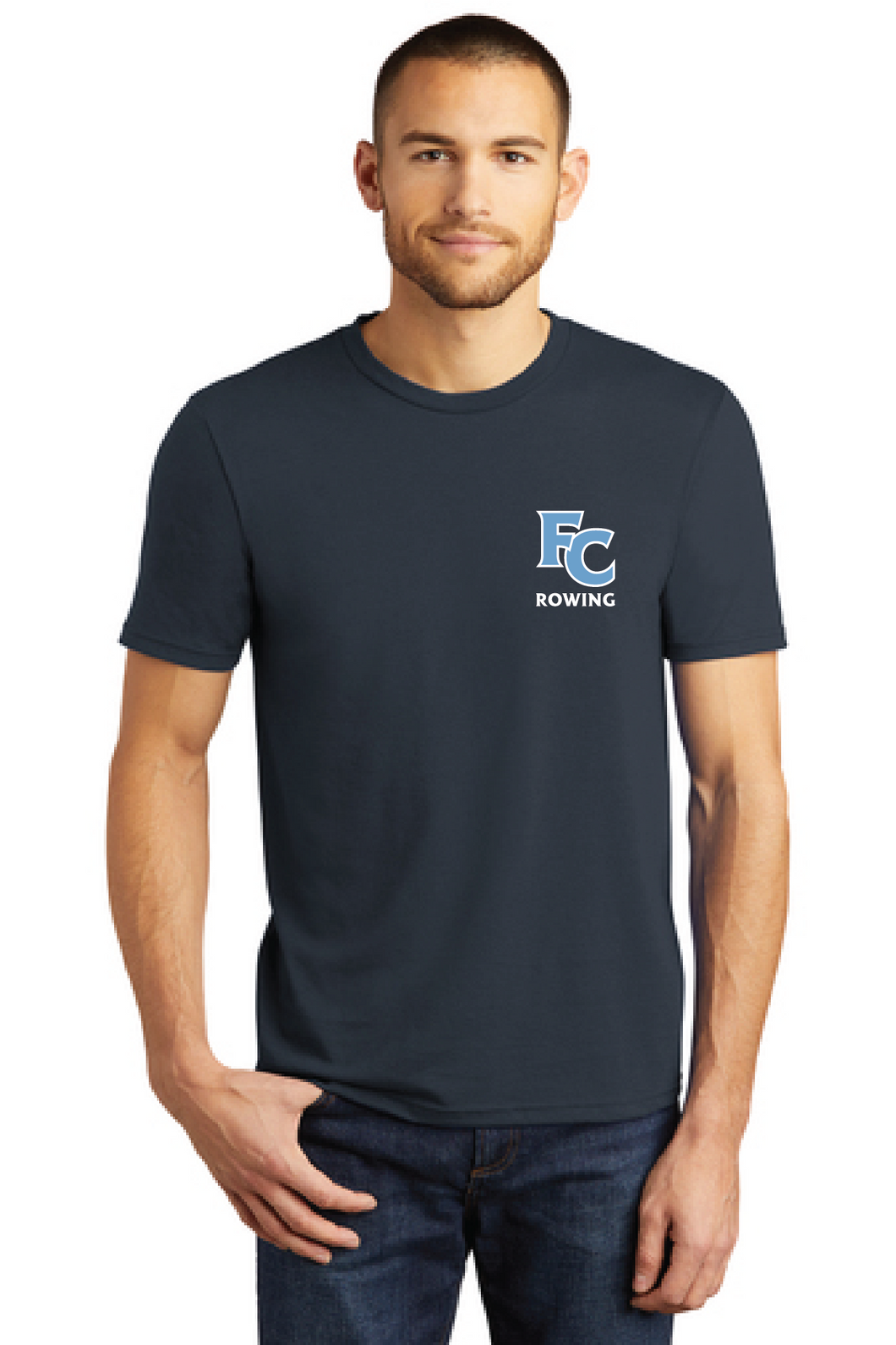 Softstyle Triblend Tee / Navy / First Colonial High School Rowing