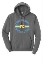 Fleece Hooded Sweatshirt / Heather Grey / First Colonial Wrestling