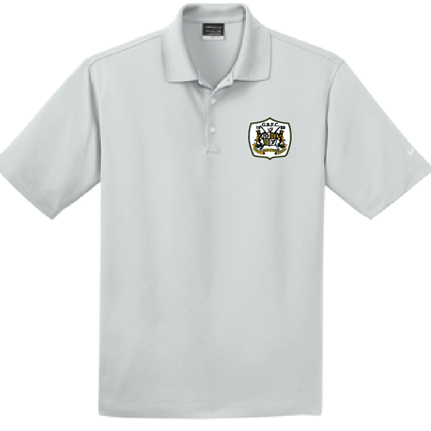 NIKE Dri-FIT Micro Pique Polo / Wolf Grey / Great Bridge High School Soccer