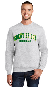 Fleece Crewneck Sweatshirt / Ash / Great Bridge High School Soccer