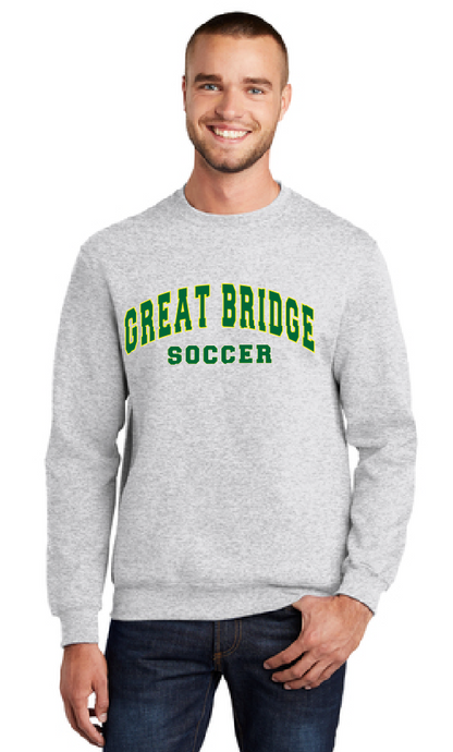 Fleece Crewneck Sweatshirt / Ash / Great Bridge High School Soccer