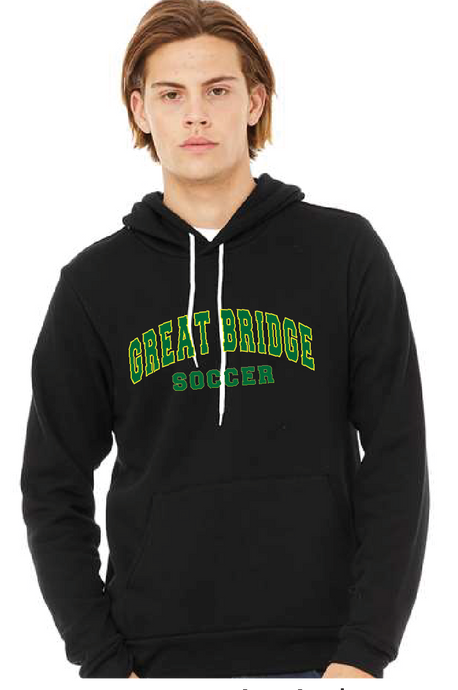 Unisex Sponge Fleece Full-Zip Hoodie / Black / Great Bridge High School Soccer
