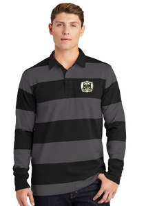 Classic Long Sleeve Rugby Polo / Black/Grey / Great Bridge High School Soccer