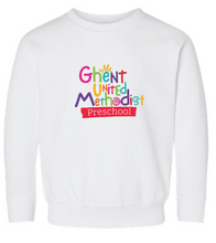 Core Fleece Crewneck Sweatshirt (Youth & Adult) / White / Ghent United Methodist Preschool