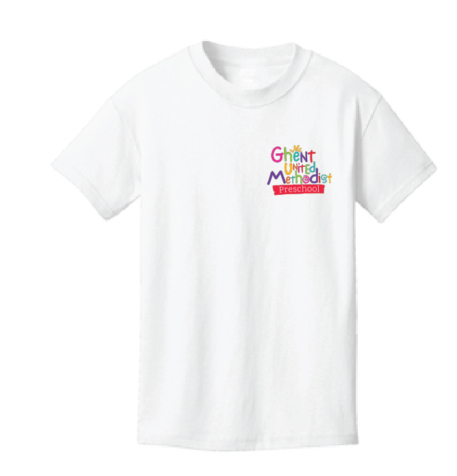 Core Cotton Tee (Youth & Adult) / White / Ghent United Methodist Preschool