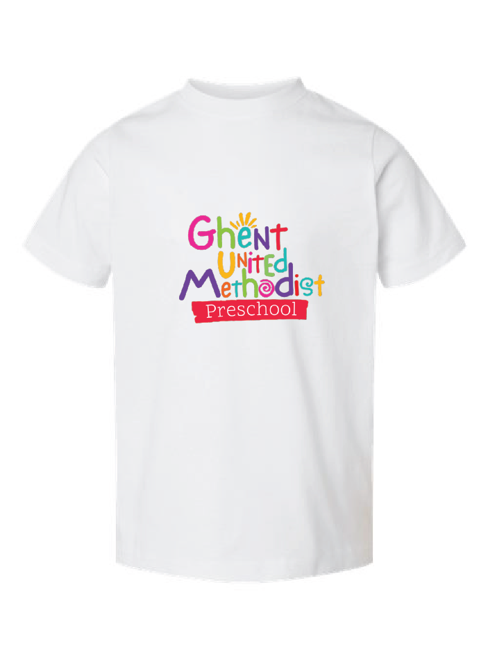 Toddler Fine Jersey Tee / White / Ghent United Methodist Preschool