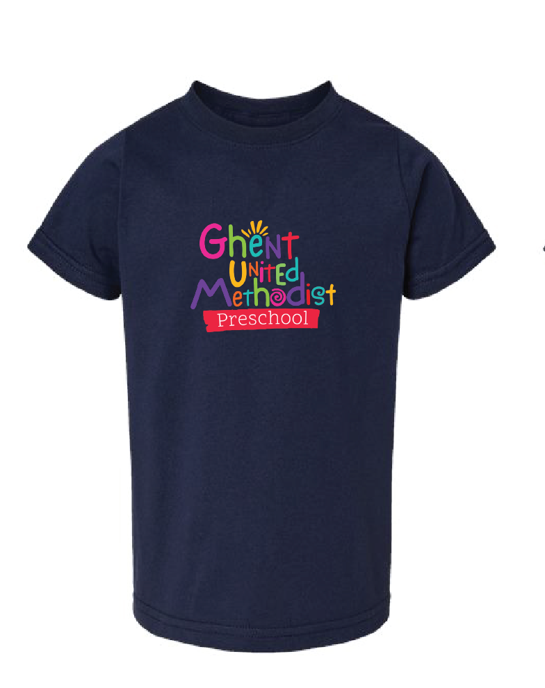 Toddler Fine Jersey Tee / Navy / Ghent United Methodist Preschool