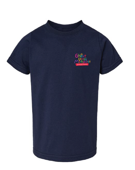 Toddler Fine Jersey Tee LC / Navy / Ghent United Methodist Preschool