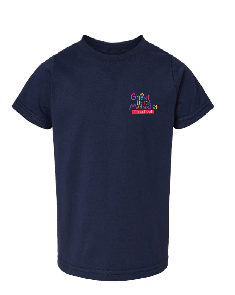 Toddler Fine Jersey Tee LC / Navy / Ghent United Methodist Preschool