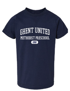 Toddler Fine Jersey Tee Collegiate / Navy / Ghent United Methodist Preschool