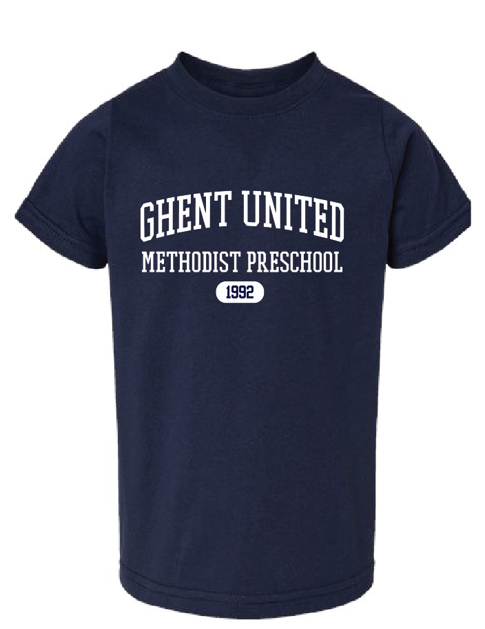 Toddler Fine Jersey Tee Collegiate / Navy / Ghent United Methodist Preschool