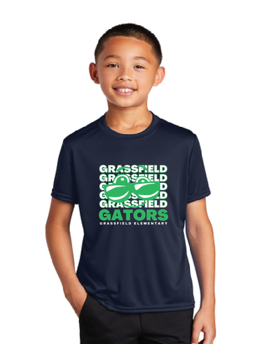Performance Tee (Youth & Adult) / Navy / Grassfield Elementary School