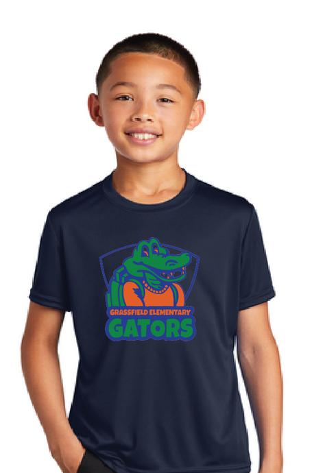 Performance Tee (Youth & Adult) / Navy / Grassfield Elementary School