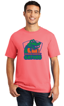 Garment-Dyed Tee / Neon Coral / Grassfield Elementary School