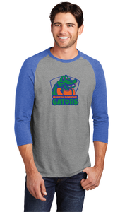 Perfect Tri 3/4-Sleeve Raglan / Royal Frost / Grassfield Elementary School