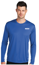 Long Sleeve Performance Tee / Royal / Grassfield Elementary School Staff