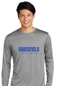 Long Sleeve Heather Contender Tee / Vintage Heather / Grassfield Elementary School Staff