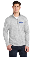 Electric Heather Fleece 1/4-Zip Pullover / Silver Electric / Grassfield Elementary School Staff