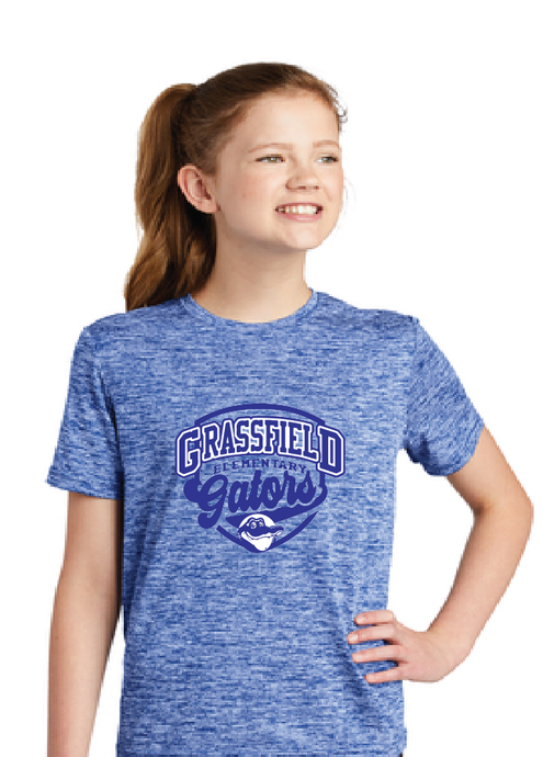 Electric Heather Tee (Youth & Adult) / True Royal Electric / Grassfield Elementary School