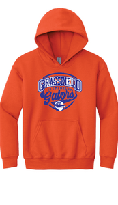 Heavy Blend Hooded Sweatshirt (Youth & Adult) / Orange / Grassfield Elementary School