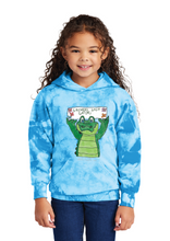 Design Winner - Crystal Tie-Dye Hooded Sweatshirt (Youth & Adult) / Sky Blue / Grassfield Elementary School