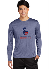 Long Sleeve Heather Contender Tee / True Navy Heather / Grassfield High School Band / Colorguard