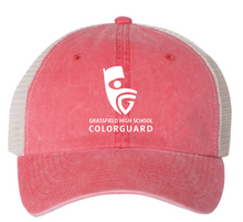 Pigment-Dyed Trucker Cap / Red / Grassfield High School Band / Colorguard