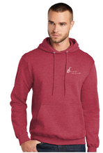 Fleece Pullover Hooded Sweatshirt / Heather Red / Grassfield High School Band / Jazz