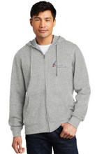 Fleece Full Zip Pullover Hooded Sweatshirt / Heathered Grey / Grassfield High School Band / Jazz