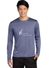 Long Sleeve Heather Contender Tee / True Navy Heather / Grassfield High School Band / Jazz