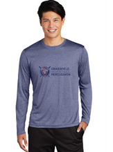 Long Sleeve Heather Contender Tee / True Navy Heather / Grassfield High School Band / Percussion